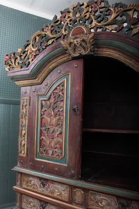 Solid Carved Cabinet c.1920
