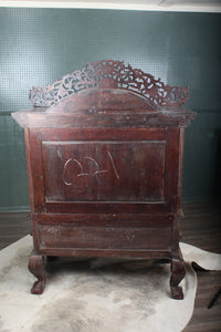 Solid Carved Cabinet c.1920