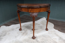 Load image into Gallery viewer, English Burl Walnut Transformative Games Table c.1900