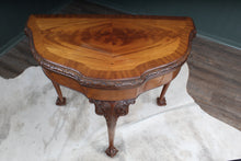 Load image into Gallery viewer, English Burl Walnut Transformative Games Table c.1900