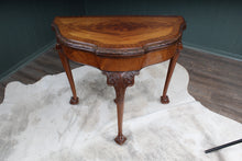 Load image into Gallery viewer, English Burl Walnut Transformative Games Table c.1900