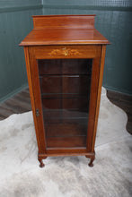 Load image into Gallery viewer, English Walnut Music Display Cabinet c.1900