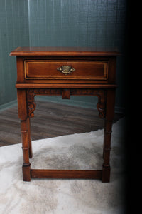 English Oak Single Drawered Side Table