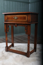 Load image into Gallery viewer, English Oak Single Drawered Side Table
