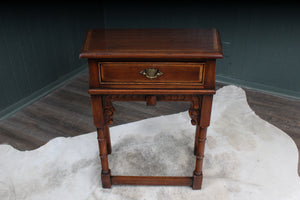 English Oak Single Drawered Side Table