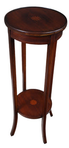 English Inlaid Mahogany Plant Stand c.1900