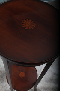 English Inlaid Mahogany Plant Stand c.1900