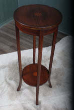 Load image into Gallery viewer, English Inlaid Mahogany Plant Stand c.1900