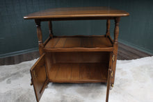 Load image into Gallery viewer, English Solid Oak Dropleaf Tea Trolley