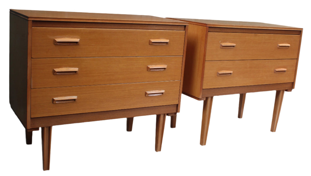 Pair Danish Modern Chests by Lebus c.1960