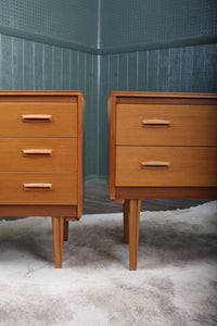 Pair Danish Modern Chests by Lebus c.1960