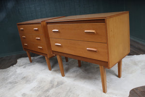 Pair Danish Modern Chests by Lebus c.1960