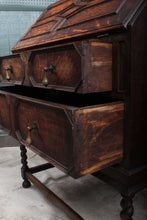 Load image into Gallery viewer, English Oak Barley Twist Fallfront Desk c.1900
