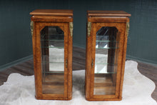 Load image into Gallery viewer, Pair Burl Walnut French Cabinets c.1890