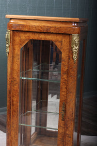 Pair Burl Walnut French Cabinets c.1890