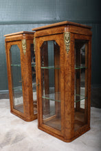 Load image into Gallery viewer, Pair Burl Walnut French Cabinets c.1890