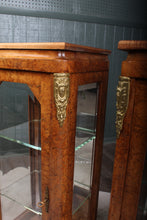 Load image into Gallery viewer, Pair Burl Walnut French Cabinets c.1890