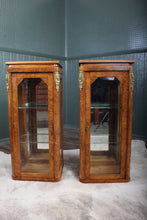Load image into Gallery viewer, Pair Burl Walnut French Cabinets c.1890