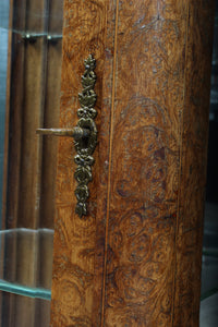 Pair Burl Walnut French Cabinets c.1890