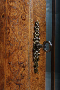Pair Burl Walnut French Cabinets c.1890