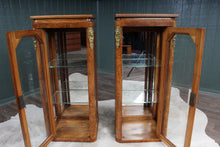 Load image into Gallery viewer, Pair Burl Walnut French Cabinets c.1890