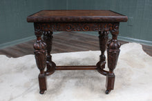 Load image into Gallery viewer, English Carved Oak Coffee Table c.1920