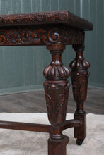 Load image into Gallery viewer, English Carved Oak Coffee Table c.1920