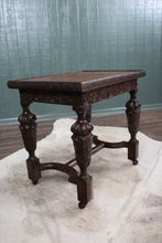 Load image into Gallery viewer, English Carved Oak Coffee Table c.1920