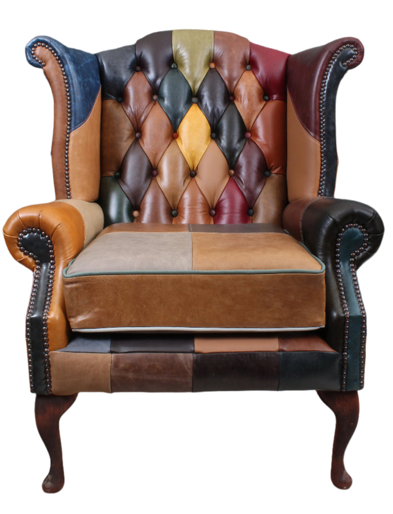 English Leather Wingback Handmade in Northern England