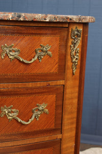 French Marble Topped Chest c.1900