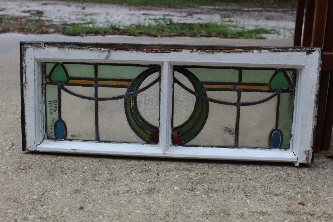 Antique English Stained Glass Window