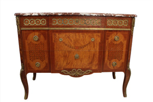 French Marble Top Chest c.1900