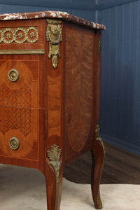 French Marble Top Chest c.1900