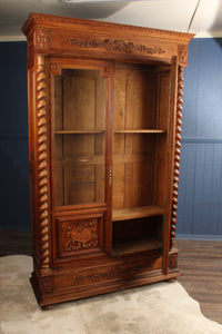 French Oak Bookcase c.1890