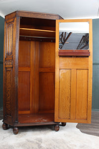 English Oak Hallrobe c.1900