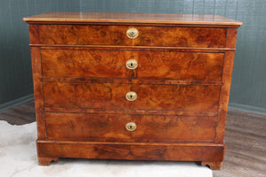 Burl Walnut French Chest c.1780