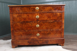 Burl Walnut French Chest c.1780