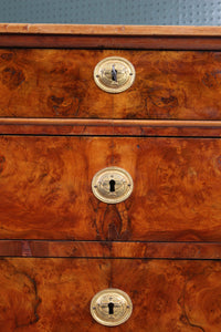 Burl Walnut French Chest c.1780