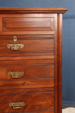 Load image into Gallery viewer, English Walnut Chest of Drawers c.1890