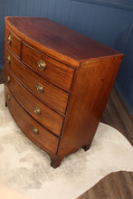 Load image into Gallery viewer, English Mahogany Bowfront Chest c.1830