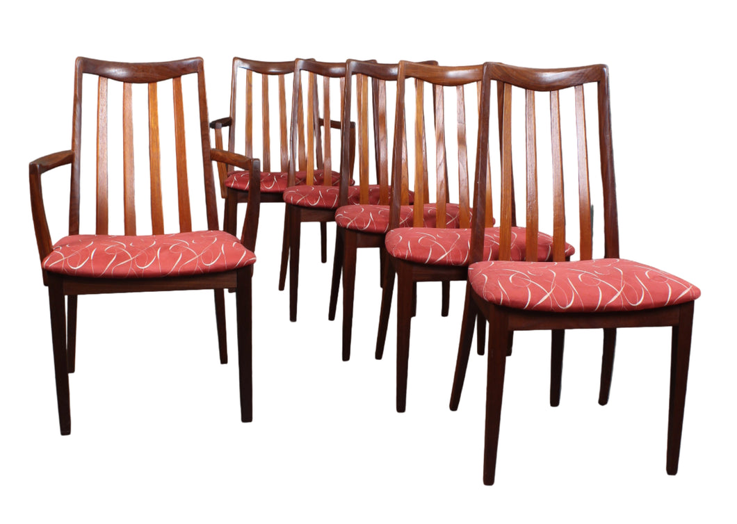 Gplan Sierra Teak Chairs set of 6