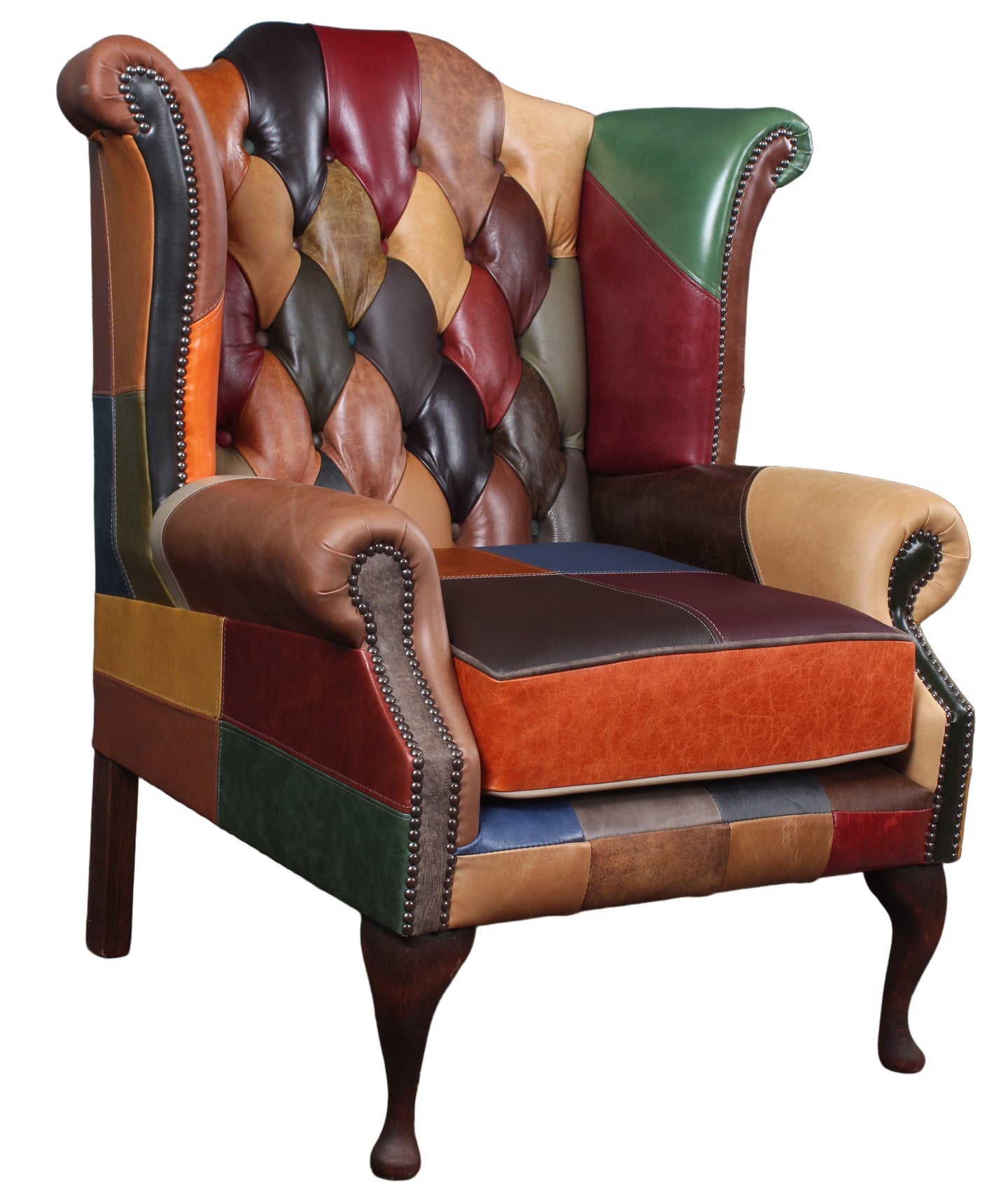 English Leather Wingback Handmade in Northern England