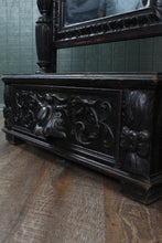 Load image into Gallery viewer, Carved Oak French Cheval c.1880