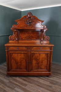 Stunning Burl Walnut Server c.1870