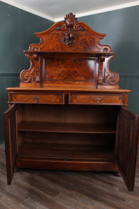 Stunning Burl Walnut Server c.1870