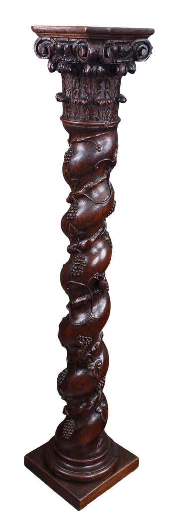 A Stunning 19th Century English Handcarved Column