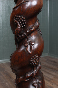 A Stunning 19th Century English Handcarved Column