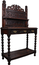 Load image into Gallery viewer, English Carved Oak Server c.1880