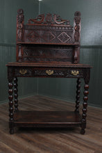 Load image into Gallery viewer, English Carved Oak Server c.1880