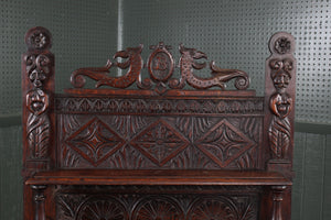 English Carved Oak Server c.1880